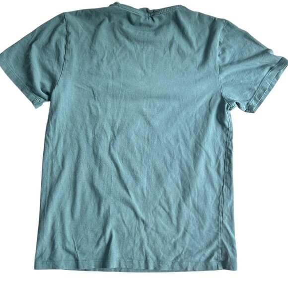 Ben Sherman‎ Andy Warhol Guitar Graphic T-Shirt Sz S Blue Green Faded Tee Neon - Picture 3 of 5